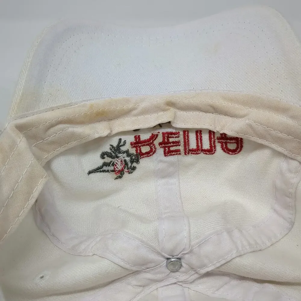 AMC Baseball Cap White One Size Slideback Rema Dri-Vac Corporation Logo Hat